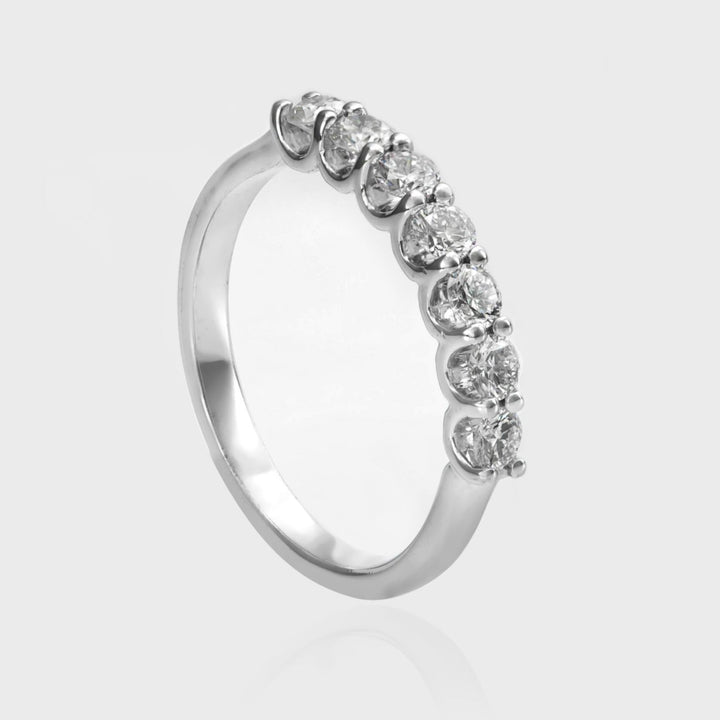 White diamonds half eternity ring (0.5 ct.tw)