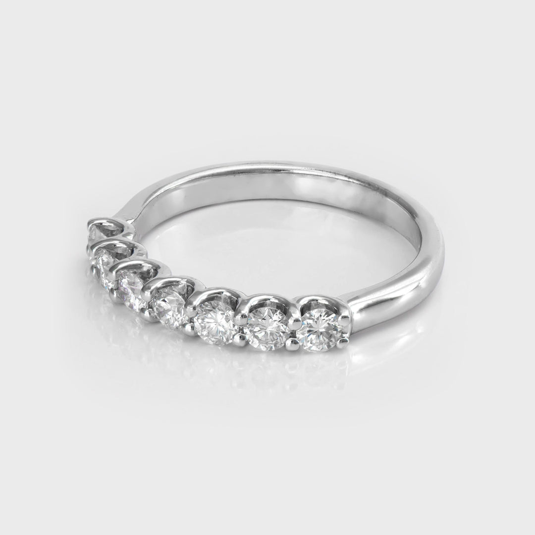 White diamonds half eternity ring (0.5 ct.tw)