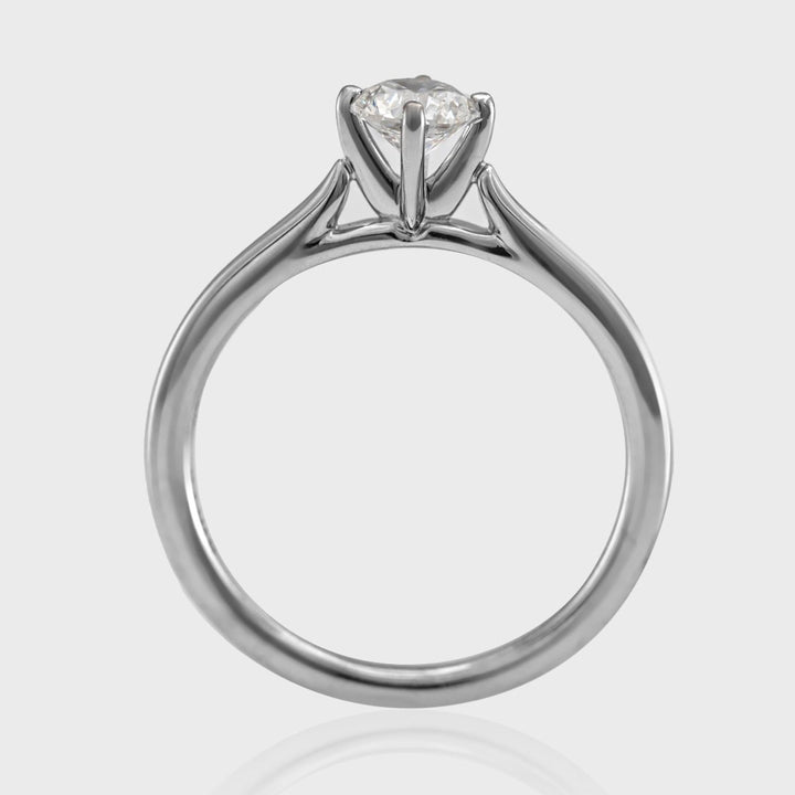 0.5 carat Round Cut Diamond Solitaire Ring