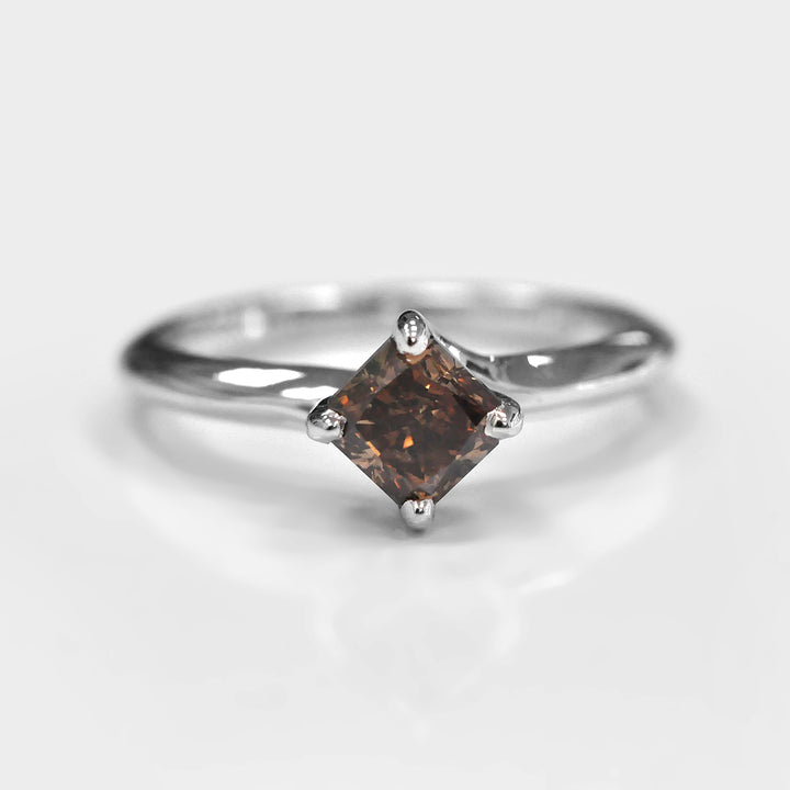 Fancy Chocolate Engagement Ring Solitaire
