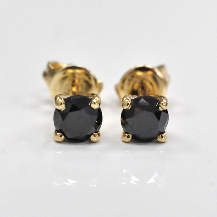 1.0 ctw. Black Diamond Stud Earrings