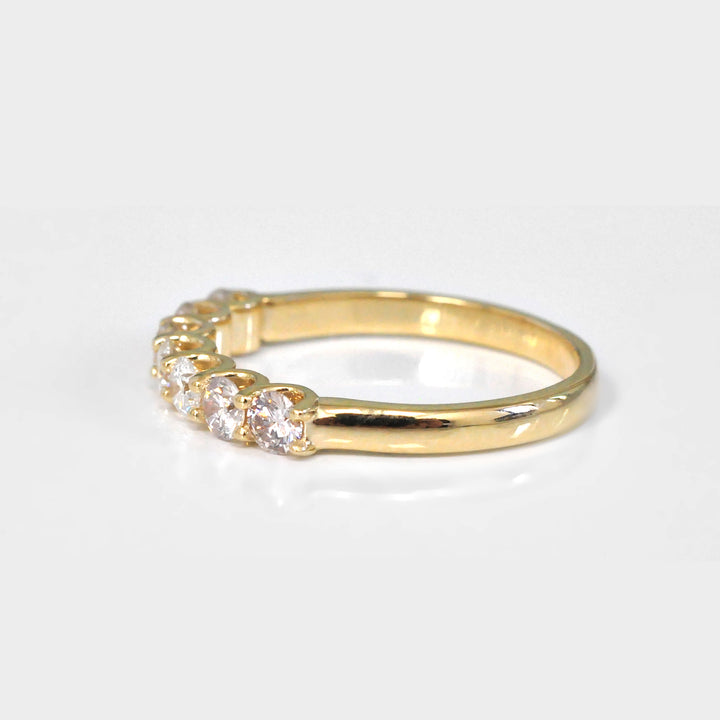 Seven Diamonds Half Eternity Ring