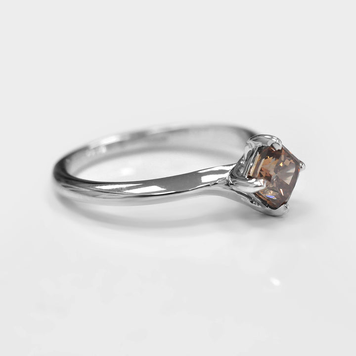 Fancy Chocolate Engagement Ring Solitaire
