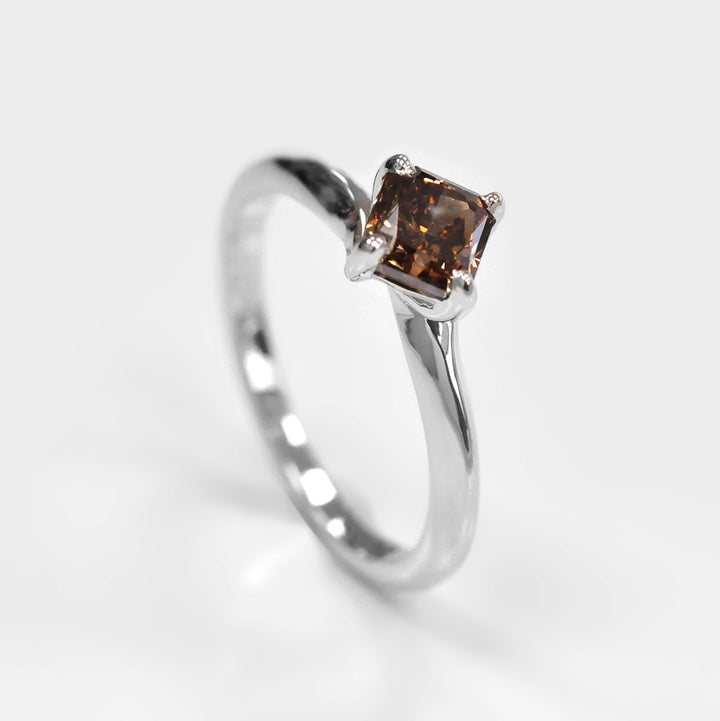 Fancy Chocolate Engagement Ring Solitaire