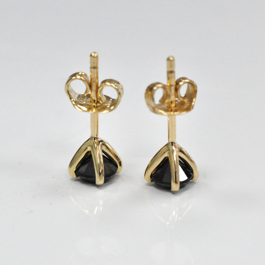 1.0 ctw. Black Diamond Stud Earrings