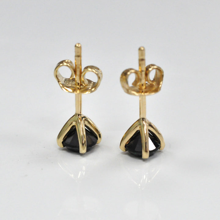 1.0 ctw. Black Diamond Stud Earrings