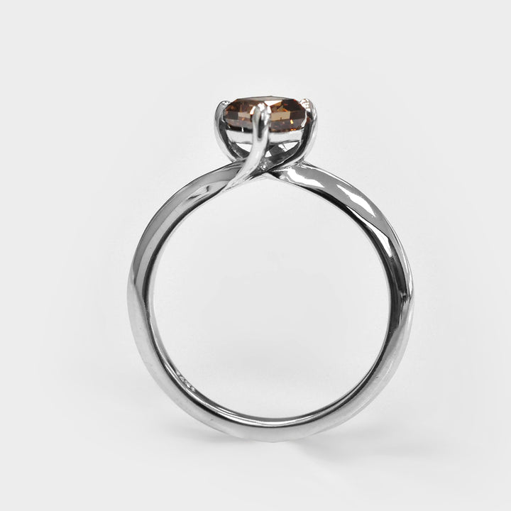 Fancy Chocolate Engagement Ring Solitaire