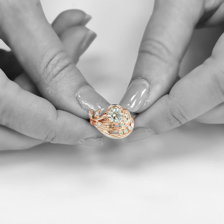 UNIQUE Diamonds Textured Rose Gold Ring