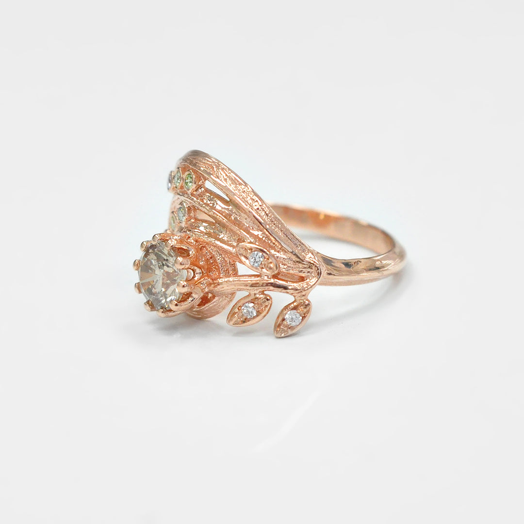 UNIQUE Diamonds Textured Rose Gold Ring