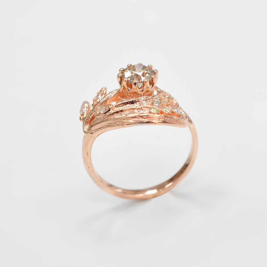 UNIQUE Diamonds Textured Rose Gold Ring