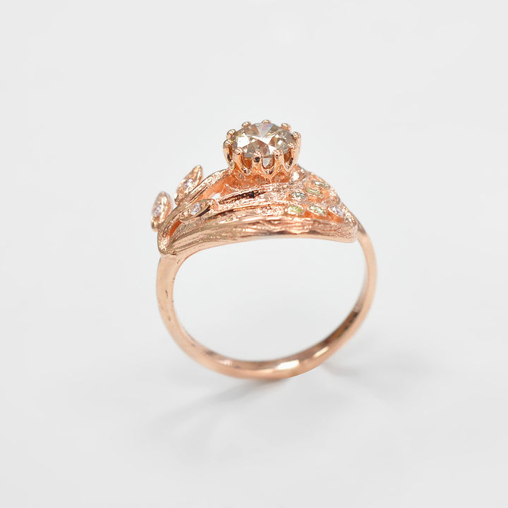 UNIQUE Diamonds Textured Rose Gold Ring