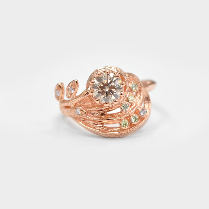 UNIQUE Diamonds Textured Rose Gold Ring