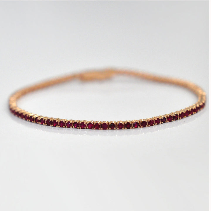 Rose Gold Ruby Tennis bracelet (2.0 ct. tw.)