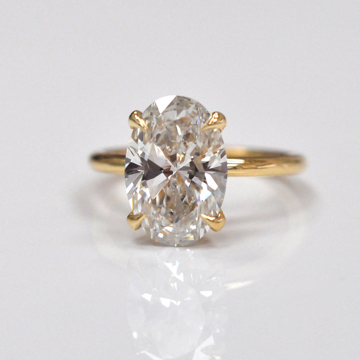 4 carat Oval Diamond Solitaire ring