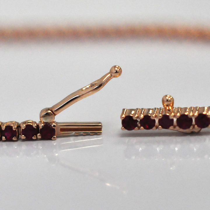 Rose Gold Ruby Tennis bracelet (2.0 ct. tw.)