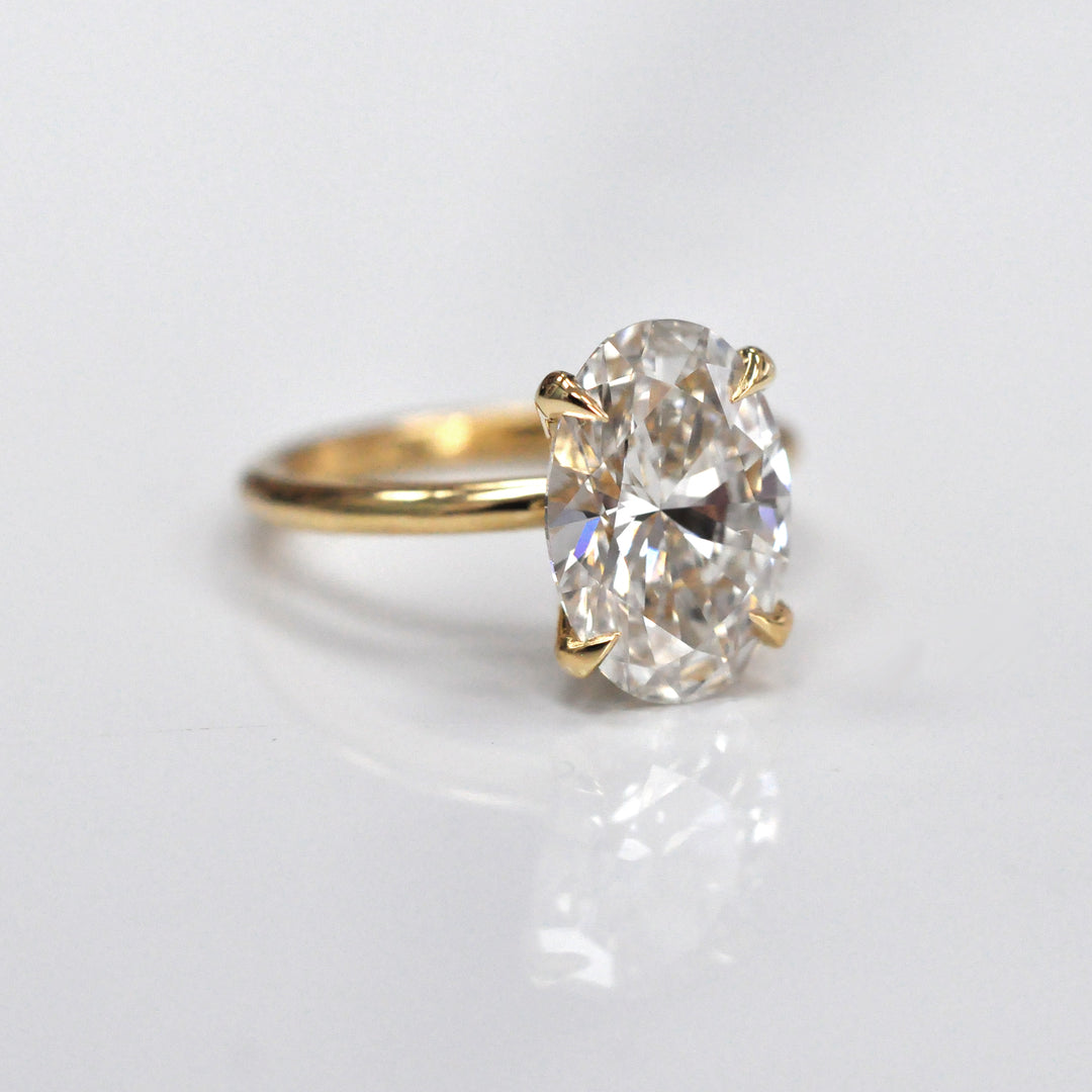 4 carat Oval Diamond Solitaire ring