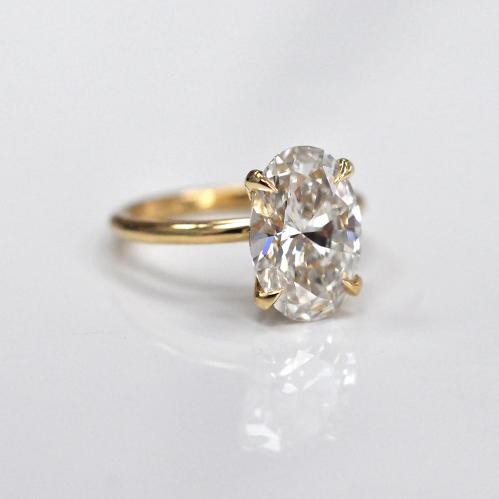 4 carat Oval Diamond Solitaire ring