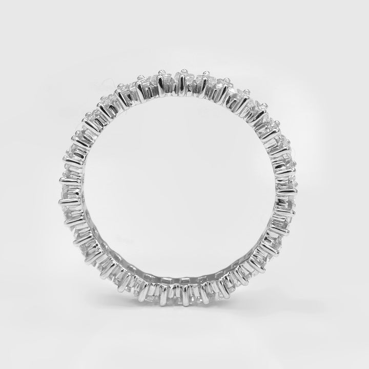 Baguette Cut White Gold Eternity Diamond Ring