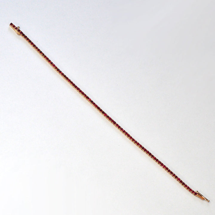 Rose Gold Ruby Tennis bracelet (2.0 ct. tw.)