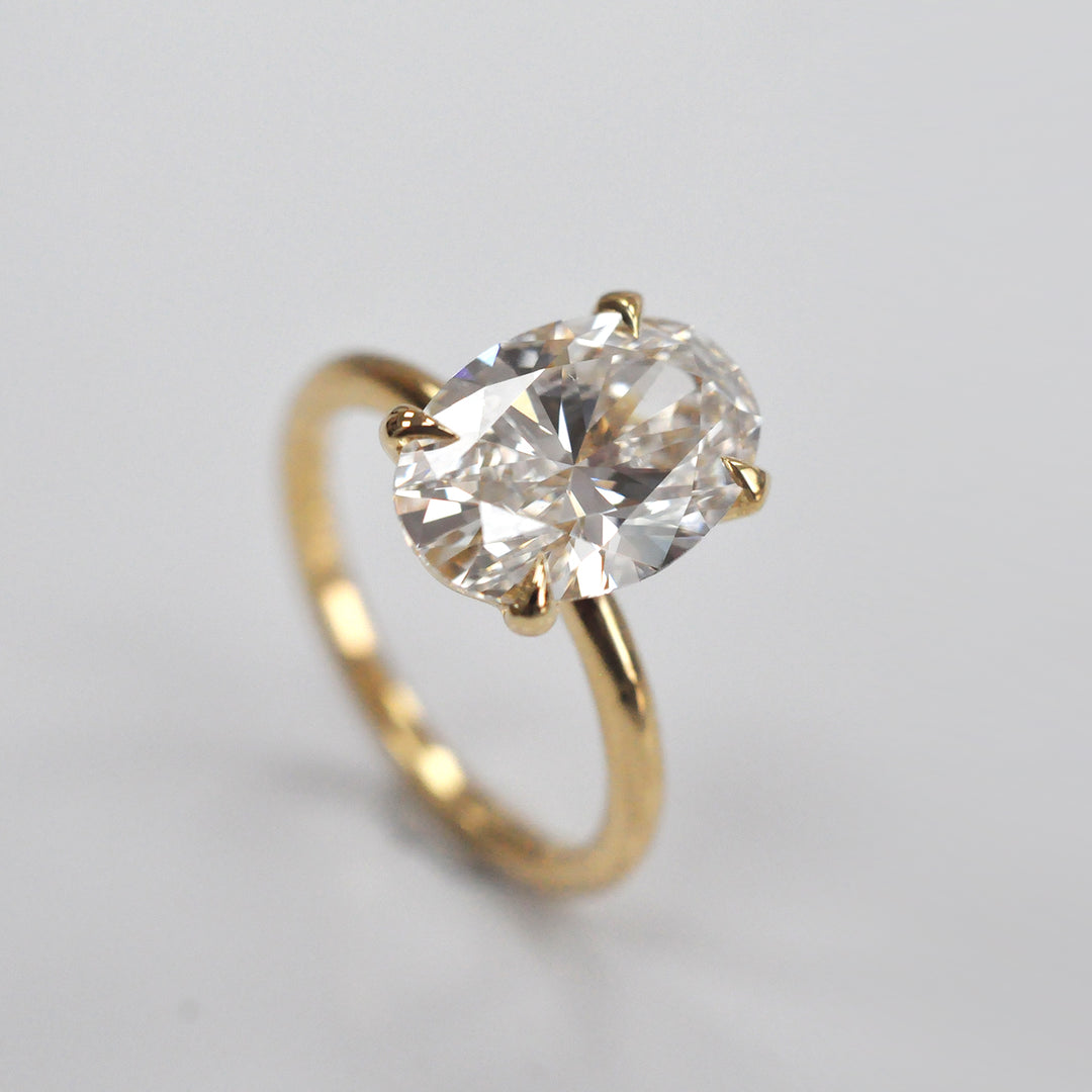 4 carat Oval Diamond Solitaire ring