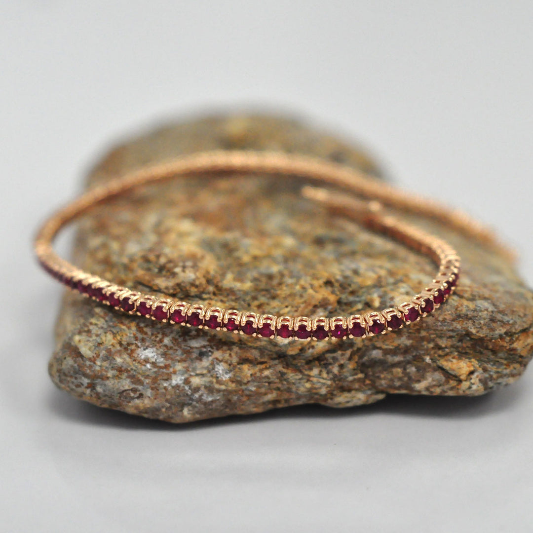 Rose Gold Ruby Tennis bracelet (2.0 ct. tw.)