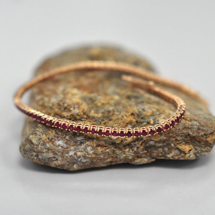 Rose Gold Ruby Tennis bracelet (2.0 ct. tw.)