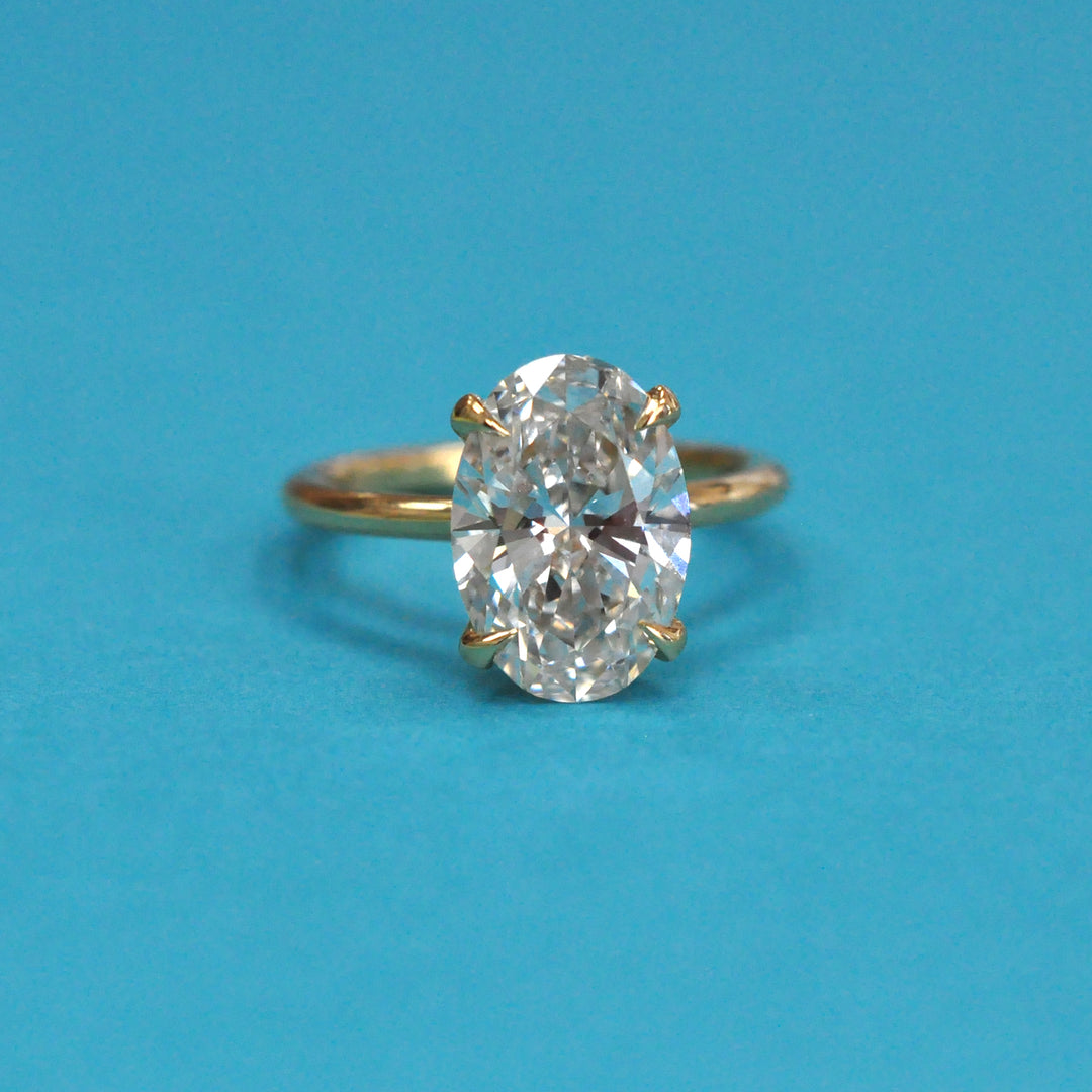 4 carat Oval Diamond Solitaire ring