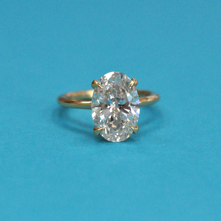 4 carat Oval Diamond Solitaire ring