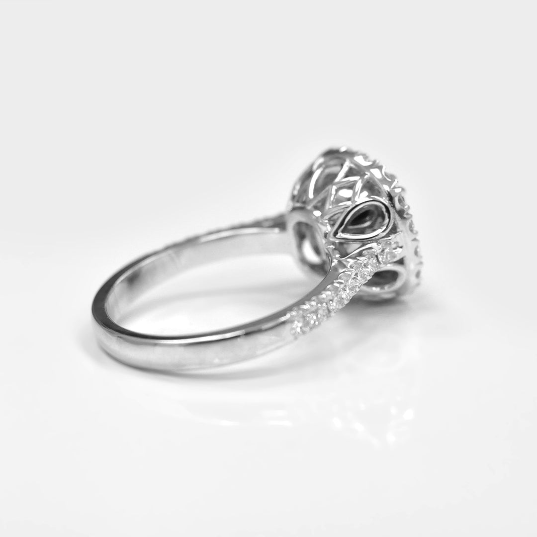 Magnificent 3 carat Fancy Yellow Cushion Diamond Ring