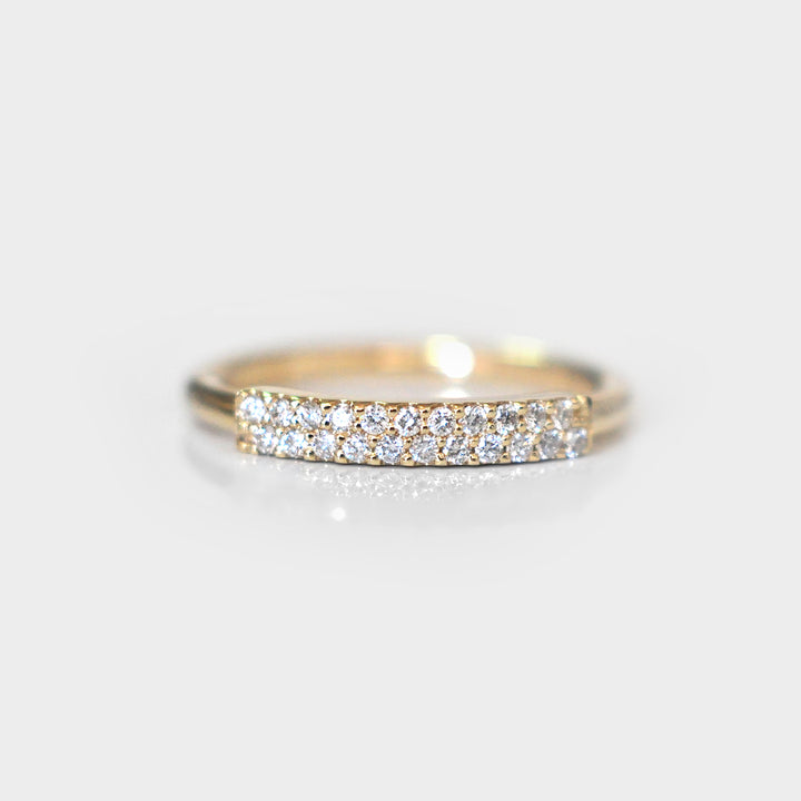 Dainty Diamond Ring in Yellow Gold