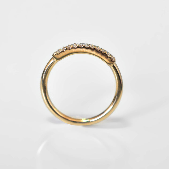 Dainty Diamond Ring in Yellow Gold