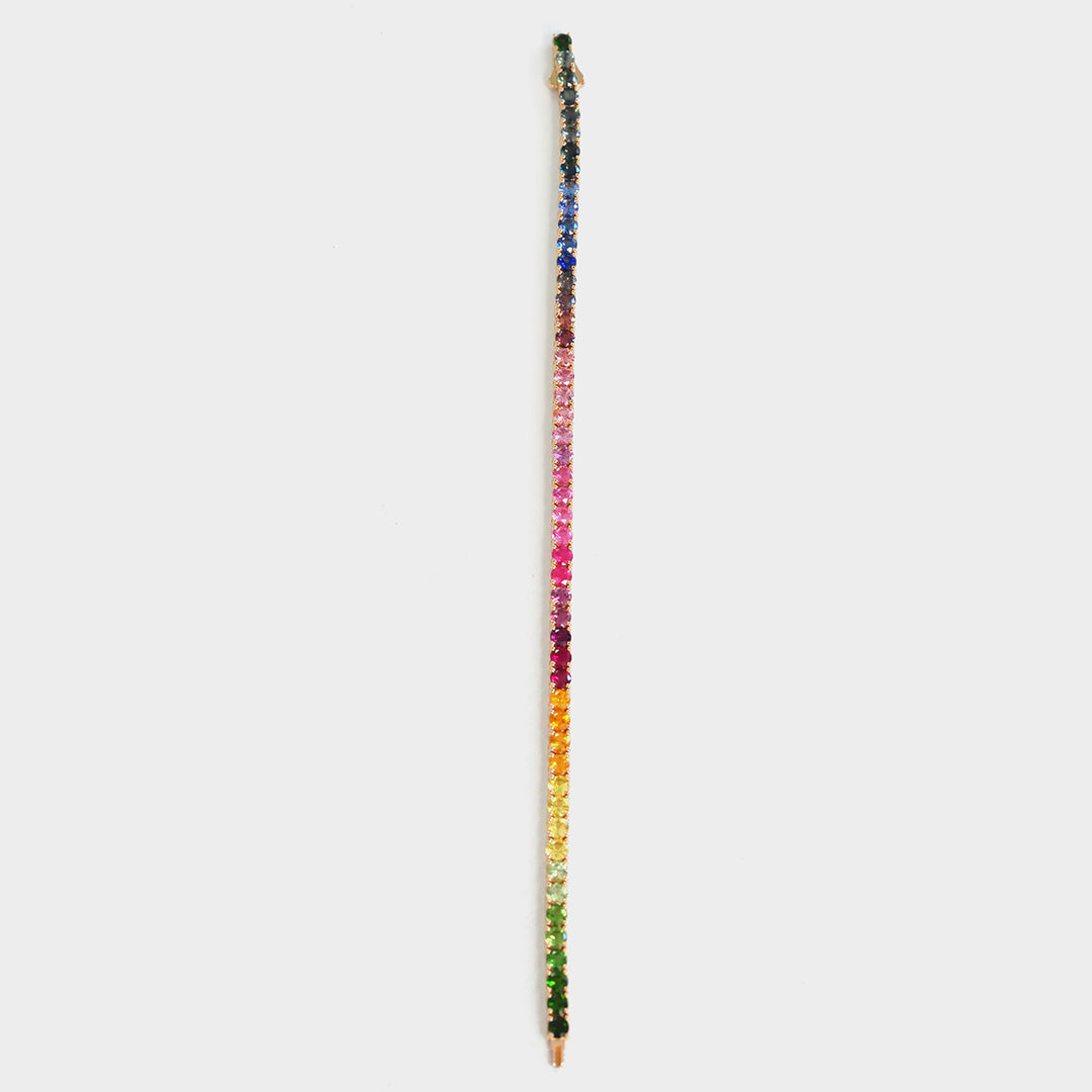 Rainbow Natural MIx Gemstones Bracelet