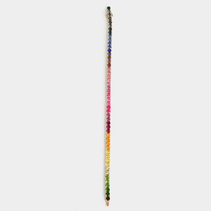 Rainbow Natural MIx Gemstones Bracelet