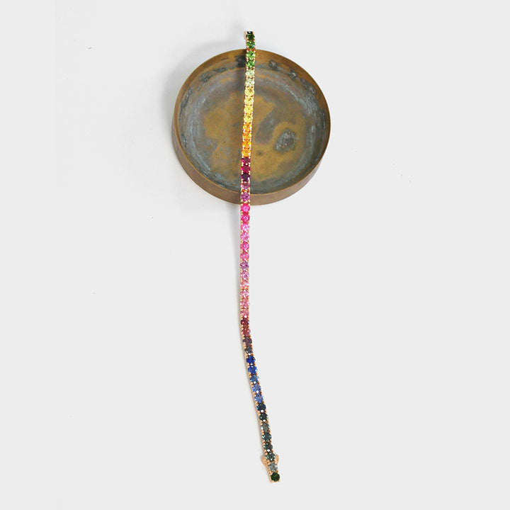Rainbow Natural MIx Gemstones Bracelet