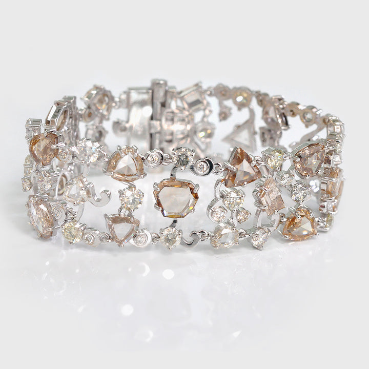 One of a Kind Fancy Color Diamonds Bracelet