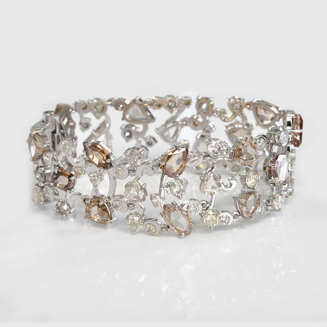 One of a Kind Fancy Color Diamonds Bracelet