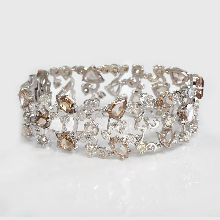 One of a Kind Fancy Color Diamonds Bracelet