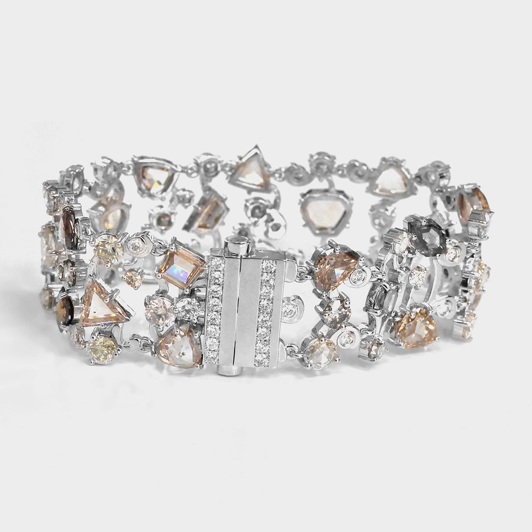 One of a Kind Fancy Color Diamonds Bracelet