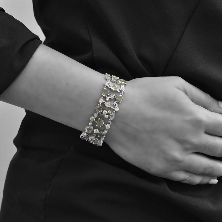 One of a Kind Fancy Color Diamonds Bracelet