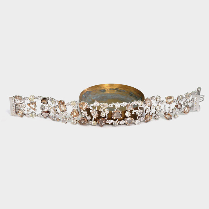 One of a Kind Fancy Color Diamonds Bracelet