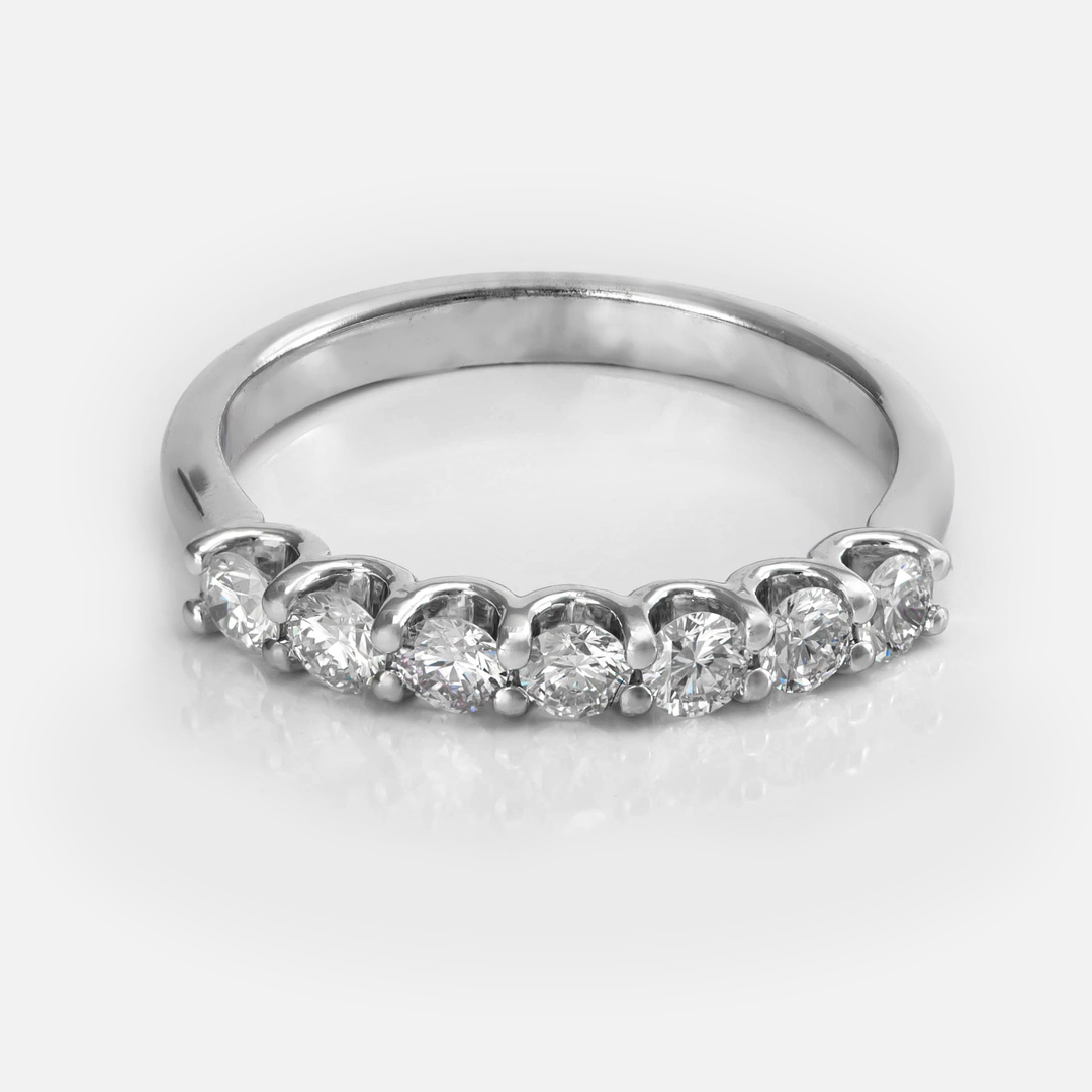 White diamonds half eternity ring (0.5 ct.tw)