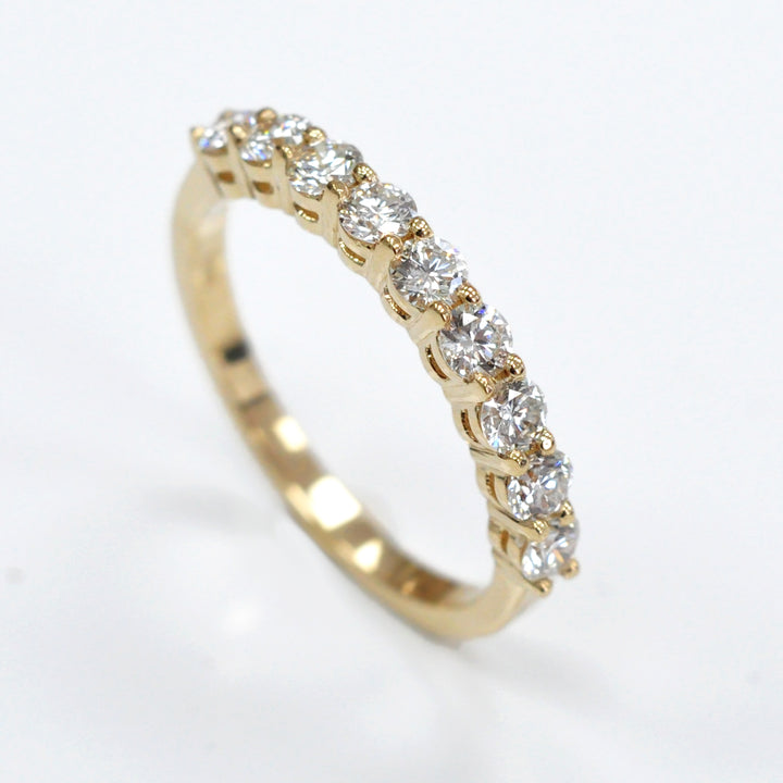 Nine Diamonds Half Eternity Ring (1.0 ct. tw.)