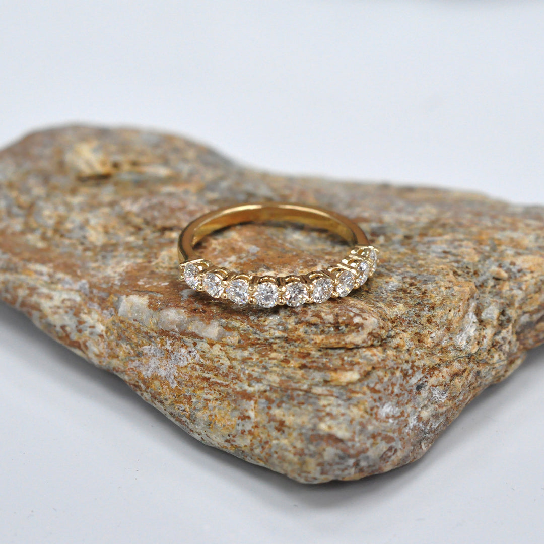 Nine Diamonds Half Eternity Ring (1.0 ct. tw.)