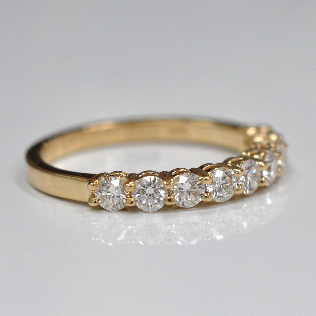 Nine Diamonds Half Eternity Ring (1.0 ct. tw.)