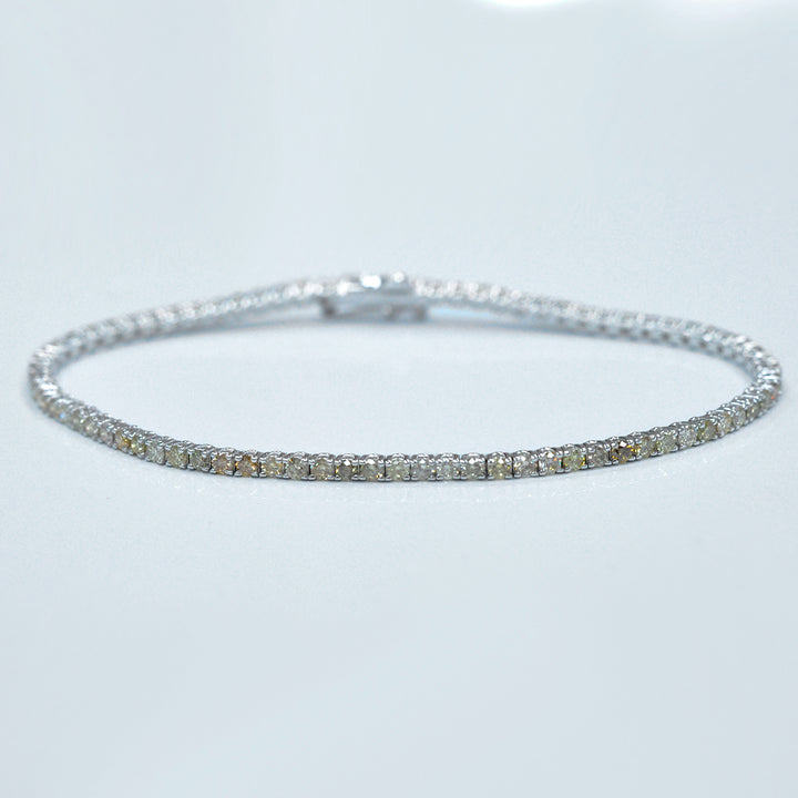 White Gold fancy color mix diamondsTennis bracelet (2.70 ct. tw.)