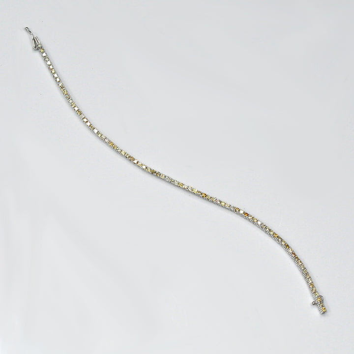 White Gold fancy color mix diamondsTennis bracelet (2.70 ct. tw.)