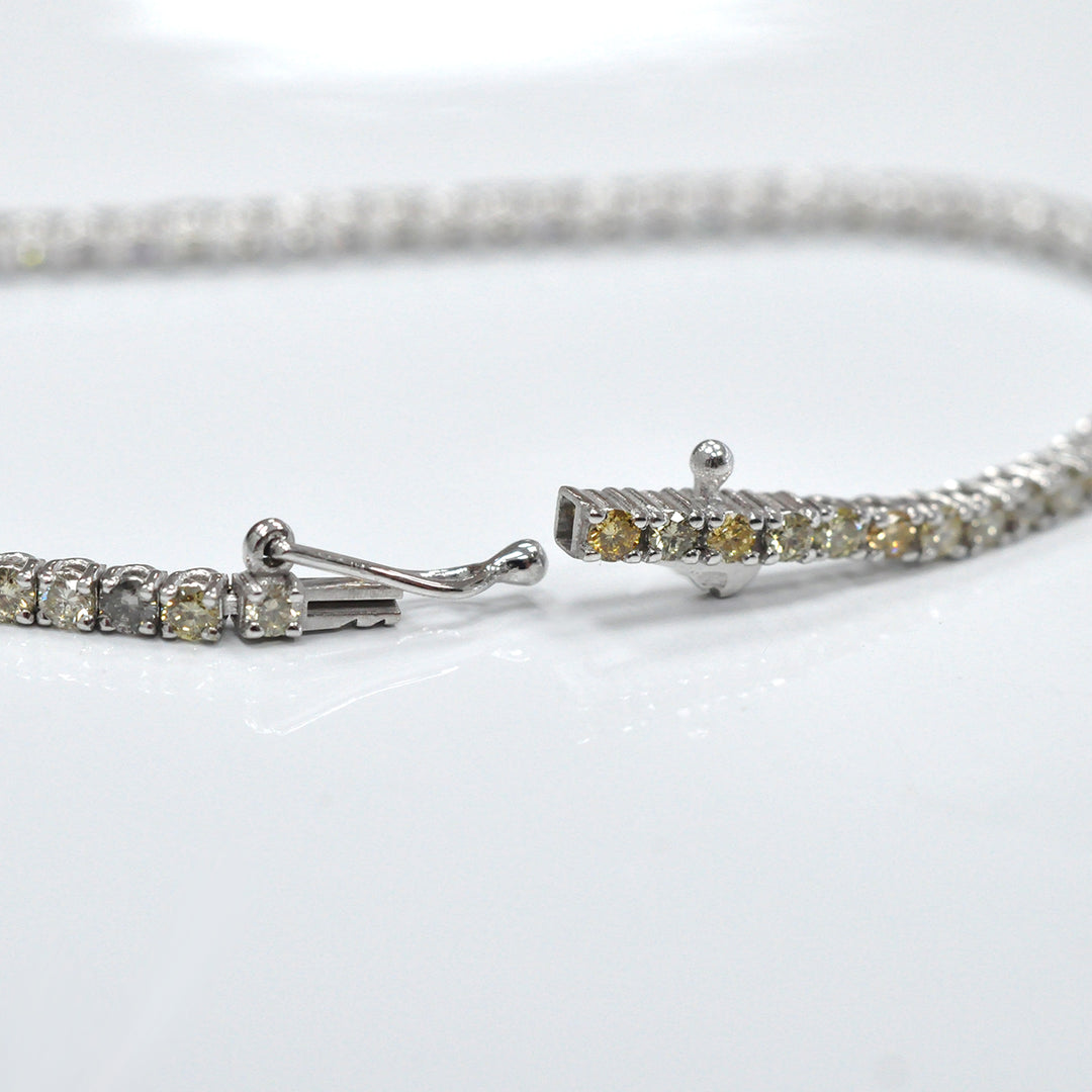 White Gold fancy color mix diamondsTennis bracelet (2.70 ct. tw.)