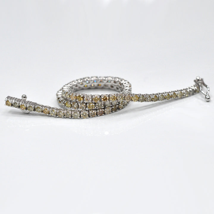 White Gold fancy color mix diamondsTennis bracelet (2.70 ct. tw.)