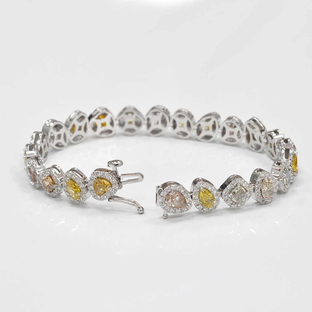 FANCY COLOR DIAMONDS  BRACELET