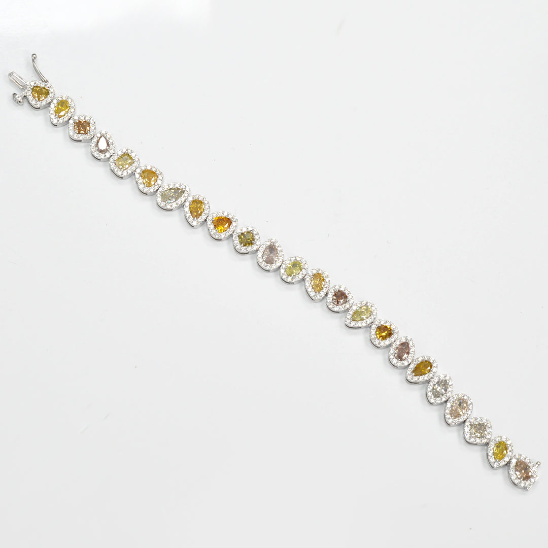 FANCY COLOR DIAMONDS  BRACELET